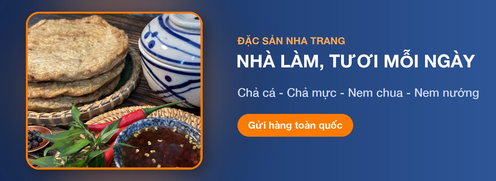 Trang chủ 49 Xóm Biển nhà làm, tươi mỗi ngày: chả cá, chả mực, nem chua, nem nướng