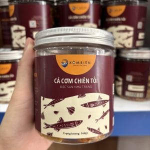 Cá Cơm Bơ Tỏi 9 Cá cơm chiên tỏi Nha Trang Xóm Biển hũ 160gr - ảnh 3