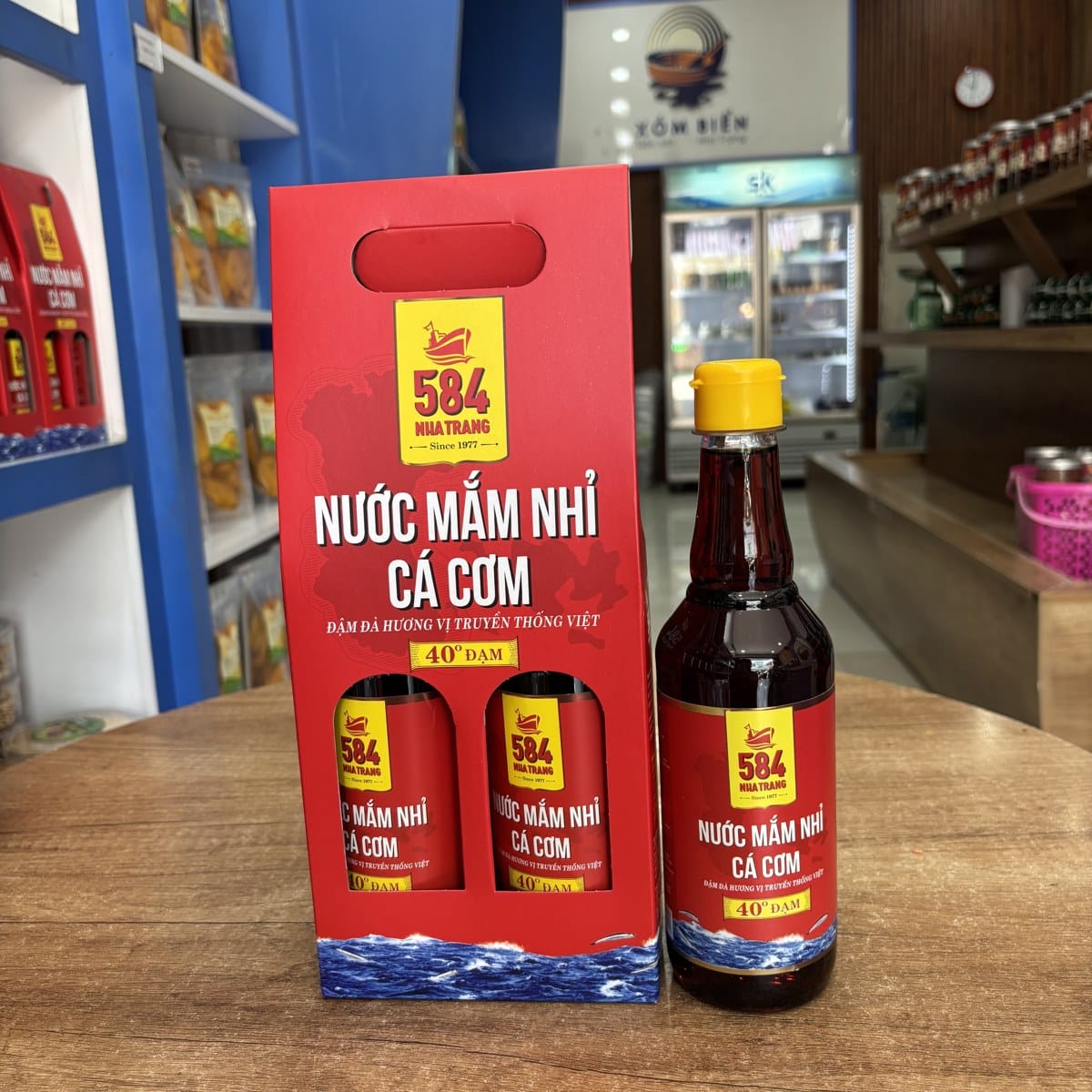 Nước Mắm Nhĩ Cá Cơm 584 Nha Trang 3 Nước mắm nhĩ cá cơm 584 Nha Trang 40 độ đạm bán tại Xóm Biển - ảnh 3