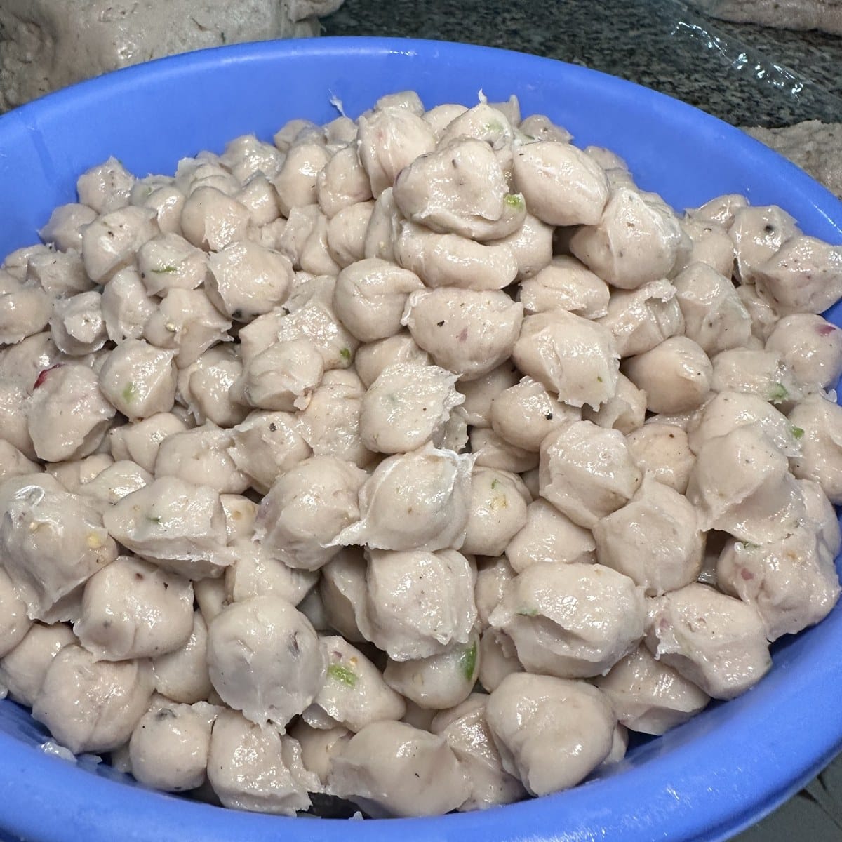 Chả Cá Hấp (Viên Bi) 1 Thau chả cá hấp viên bi Nha Trang