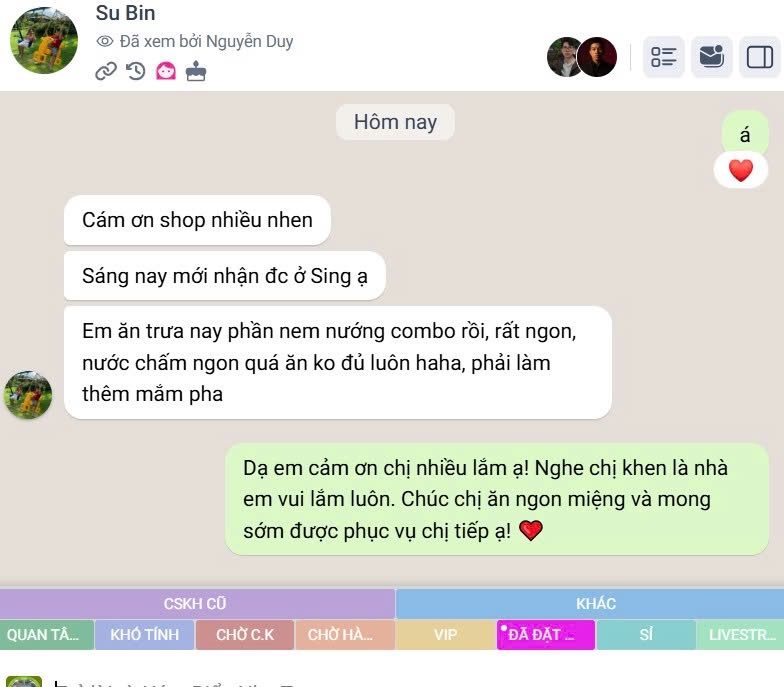 Khách hàng nói gì về Xóm Biển 28 Phản hồi khách hàng về mắm, nem nướng - Xóm Biển Nha Trang