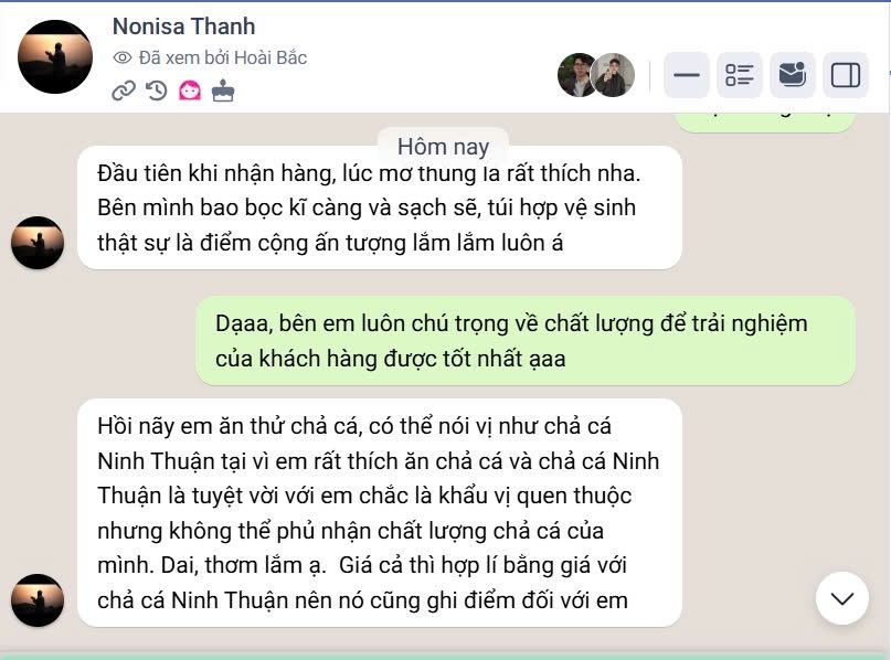 Khách hàng nói gì về Xóm Biển 36 Phản hồi khách hàng về chả cá - Xóm Biển Nha Trang