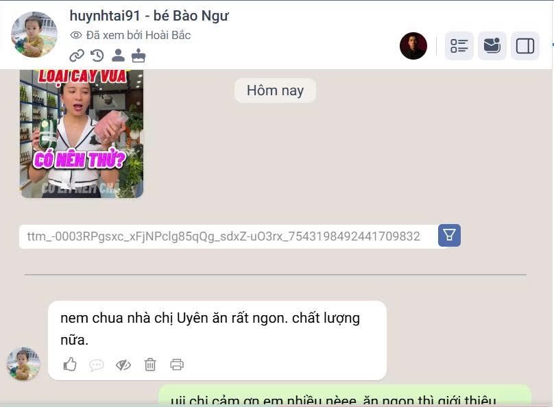 Khách hàng nói gì về Xóm Biển 51 Phản hồi khách hàng về nem chua - Xóm Biển Nha Trang