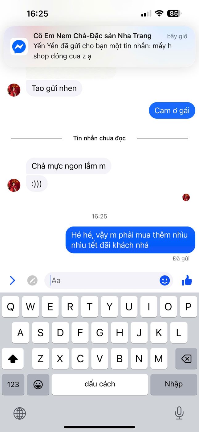 Khách hàng nói gì về Xóm Biển 53 Phản hồi khách hàng về chả mực, yến - Xóm Biển Nha Trang